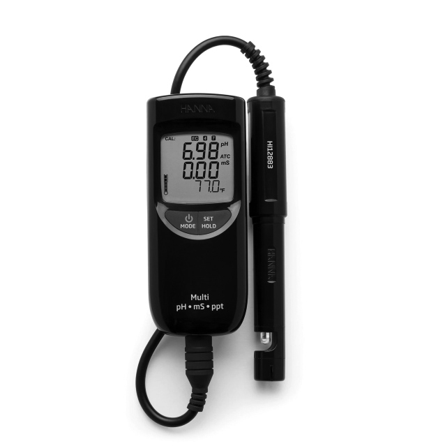 Hanna Waterproof Portable pH/EC/TDS Meter HI991301 